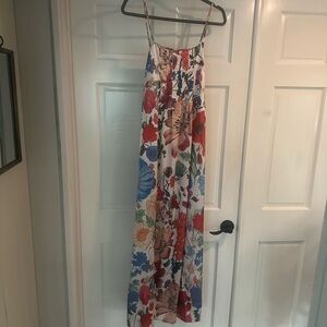Floral Maxi Dress with Spaghetti Straps